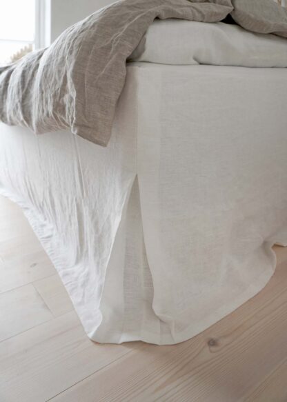 sängkappa vit linne